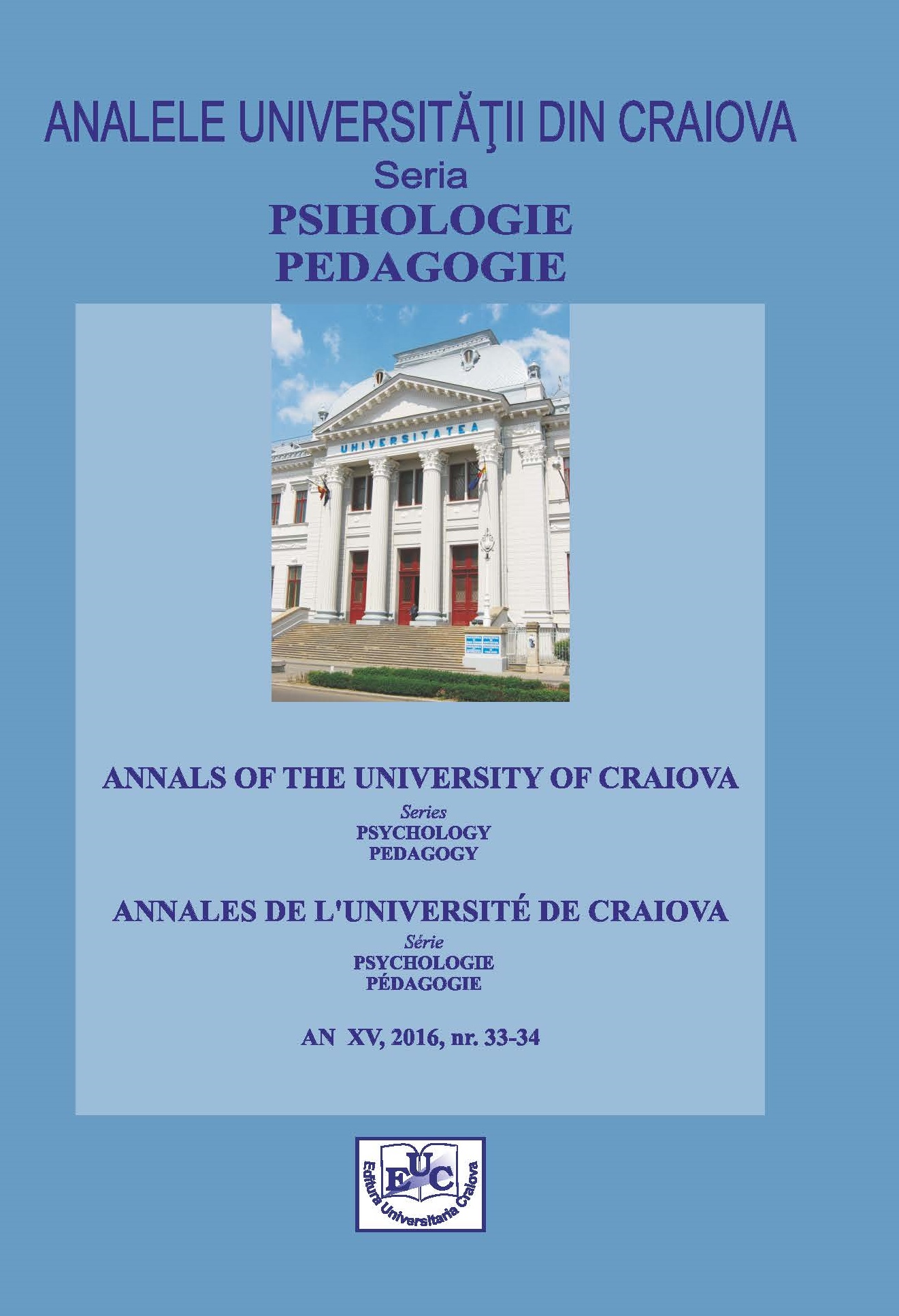 Cover of the Annals of the University of Craiova, Psychology-Pedagogy series